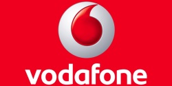 Логотип производитель сотовых телефонов Vodafone